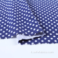 Tessuto in spandex elasticizzato a pois in rayon stampato a maglia